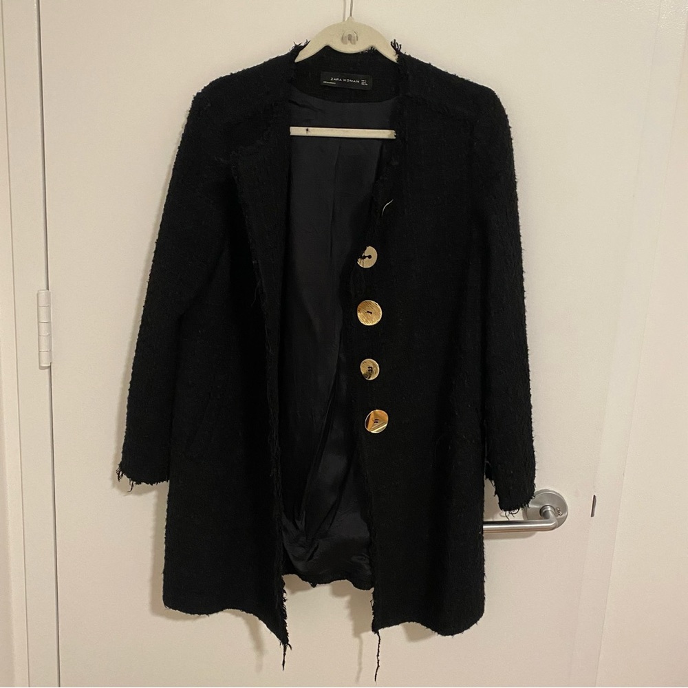 Black Oversized Zara Coat